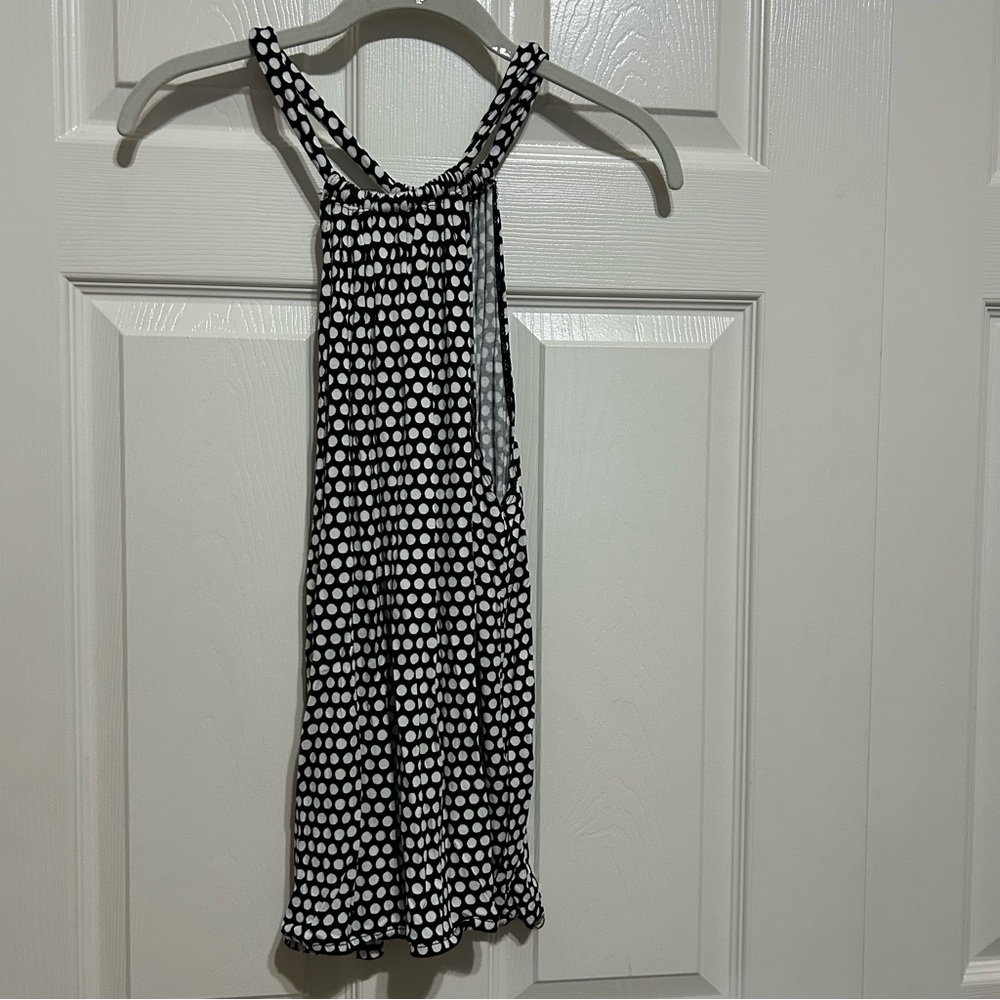 Max Studio Black/White Halter Top